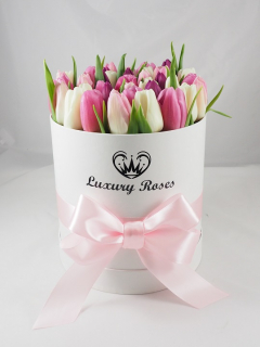 Luxusný box tulipánov podľa vašich predstáv